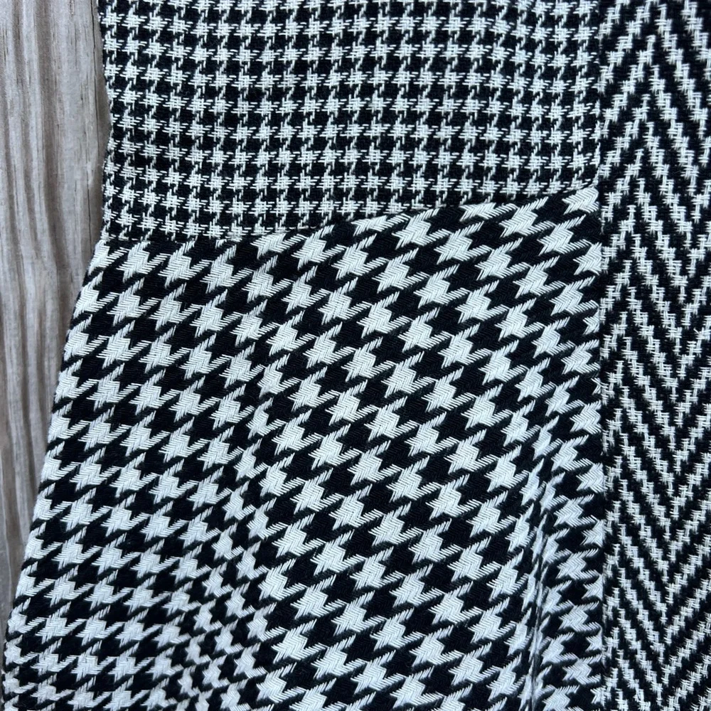 ANN TAYLOR Houndstooth Lined Trumpet Skirt Women’s 6
